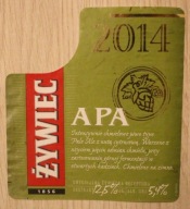 ETYKIETA - BROWAR ŻYWIEC - ŻYWIEC - APA - 2014