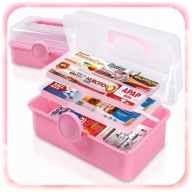 POJEMNIK APTECZKA ROZKŁADANA PRZENOŚNA ORGANIZER NA LEKI LEKARSTWA