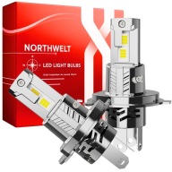 ŻARÓWKI H4 LED LEDOWE Homologacja MIJANIA Drogowe MOCNE 100W 2szt