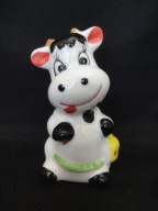 krówka przyprawnik solniczka lub pieprzniczka wys. 9 cm