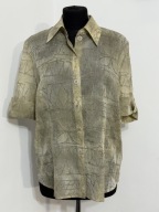 246 koszula casual luźna prosta mgiełka szlufka guziki Silbor L Vintage