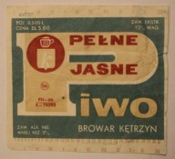 ETYKIETA - BROWAR KĘTRZYN - PEŁNE JASNE PIWO