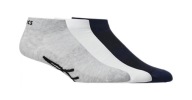 Skarpety Asics Sport Ped Sock 3pak Białe Szare Granatowe 132724 (47-49)