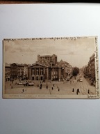 KATOWICE - 1930- RYNEK-TEATR - ULICA MARSZAŁKA PIŁSUDSKIEGO - TRAMWAJ -