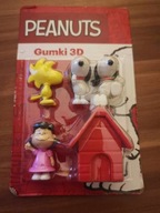 Snoopy Fistaszki Gumki 3D do mazania zestaw 5 szt.