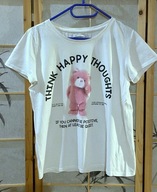 bluzka t-shirt House Think Happy Thoughts Miś L 40