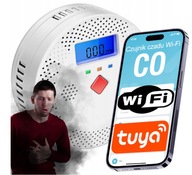 CZUJNIK DETEKTOR CZADU GAZU TLENKU WĘGLA CO TUYA WIFI CZUJKA