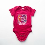 Body niemowlęce różowe 0/3
