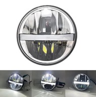 Wkład LED 5,75 cala do lamp Harley Honda Custom 45W Czarny + Ring Krecha