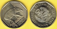 Peru 1 Sol De Oro 2018 r. TAPIR