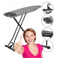 DESKA DO PRASOWANIA SKŁADANA 110x33 Z PODSTAWKĄ REGULACJA WYSOKOŚCI SOLIDNA