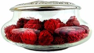 # NACZYNIE na POTPOURRI z PLATEROWANĄ POKRYWKĄ