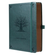 NOTATNIK A5 320 STRON PAMIĘTNIK GRUBY NOTES CIEMNOZIELONY