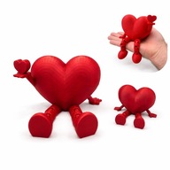 Dekoracyjne Serca 3D z Nogami – Prezent dla Niej i dla Niego na Walentynki
