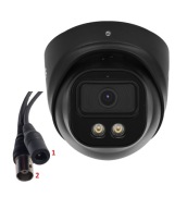 ZESTAW MONITORINGU ZEWNĘTRZNEGO 4 KAMERY KOPUŁOWE CZARNE 8MPX DUAL LED + IR