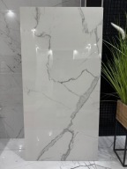 Płytka gres 120x60 Biały Marmur Calacatta Połysk Duży Format Premium