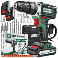 MOCNA WIERTARKO WKRĘTARKA AKUMULATOROWA UDAROWA 2X AKU 21V WALIZKA