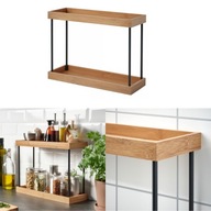 IKEA NALBLECKA Organizer na blat kuchenny metal/bambus 38x13x28 cm