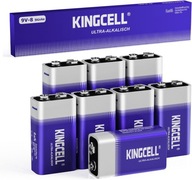 Bateria Baterie blokowe KINGCELL 9V 6LR61 idealna do czujników dymu