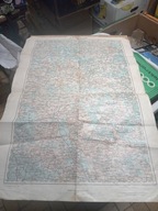 Stara Mapa Sztabowa Oświęcim Częstochowa 1914r Legiony Duża Mapa