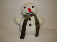 MASKOTKA BAŁWAN ZROBIONY NA DRUTACH 30CM