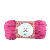 SZNUREK bawełna z rdzeniem 5mm FUKSJA 50mb WYPRZEDAŻ