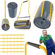 WALEC OGRODOWY DO TRAWY TRAWNIKA Z KOLCAMI UBIJAK ZIEMI 35L 50CM POWERMAT