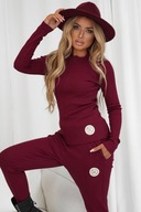 Komplet dresowy bordowy Laki Couture Polska r. Uni !!!