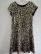 STAR J.MACDONALD sukienka cekiny złoto czarna S