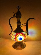 Turecka lampa stołowa z mozaiki Allatin