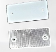 Odblask Światło Odblaskowe BIAŁY PRZEDNI 69x31,5 z otworami 2 szt.