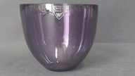 Miseczka szkło artystyczne fiolet Orrefors Szwecja design