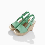 ZARA espadryle, sandały, koturn, skóra r.39 nowe