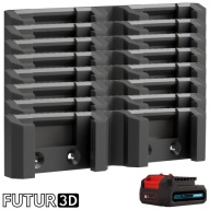 Uchwyt podwójny na akumulator Erbauer 12V EXT DualVolt z blokadą