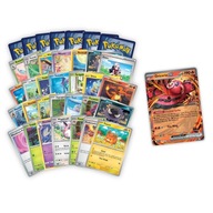 Zestaw 125 Mix Karty POKEMON TCG 100 szt + KARTA EX + 10 HOLO + 14 TRENERZY