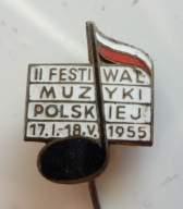 II FESTIWAL MUZYKI POLSKIEJ WARSZAWA 1955 PRL Związek Kompozytorów Polskich