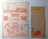 Reklama MAGGI -Fabryka Poznań/lata 30-te/2szt.