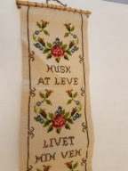 KILIM MAKATKA HAFTOWANA DO POWIESZENIA SKANDYNAWSKA ORYGINALNA