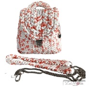 plecak szydełkowy ze sznurka prezent urodziny mamy brelok handmade