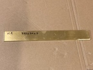 Mosiądz 5mm formatka mosiężna kęs blacha płaskownik