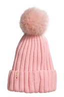 H&M Czapka z dzianiny w prążki 134/152 różowy