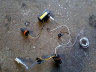 clio IV instalacja reflektora lampy silniczek 0307853325 wiązka wtyczka