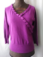 Bluzka dzianinowa różowo-fioletowa - S