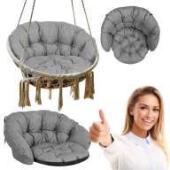 DUŻA PODUSZKA NA FOTEL WISZĄCY HUŚTAWKĘ BOCIANIE GNIAZDO DO OGRODU