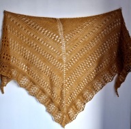 CHUSTA MOHEROWA MGIEŁKA KOLOR MIODOWY