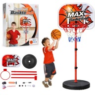 KOSZ DO KOSZYKÓWKI DLA DZIECI REGULOWANY ZESTAW TABLICA PIŁKA POMPKA 165cm