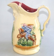 MAJOLIKA DZBAN RYCERZE SECESJA 1900-1920