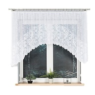 FIRANA ŻAKARDOWA GIPIURA GOTOWA BIAŁA 250X120 CM