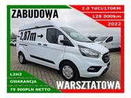 FORD TRANSIT CUSTOM L2H2 2.0 TDCI/170KM ZABUDOWA WARSZTATOWA KLIMA KAMERA
