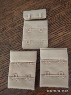 haftki 2 rzędowe zapięcie do biustonosza 3,3 szer